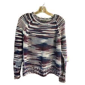 True Religion Chunky crocheted Cotton Sweater Sz XS